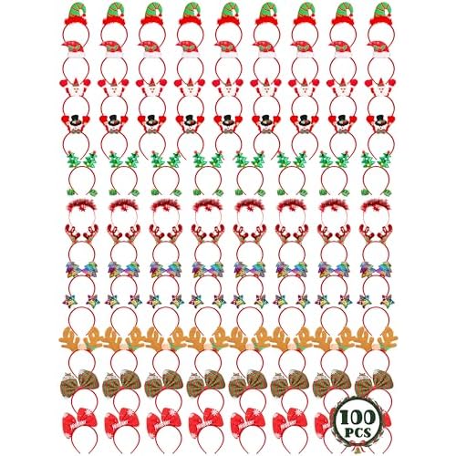 Christmas Headband, Christmas Headbands for Women, Cute Christmas Party Favors for Xmas Decorations Accessories