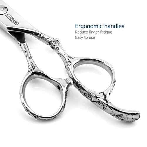 Barber Scissor Set 5.5" Professional Hair Scissors Set Hair Cutting Shears Haircut Shear Hair Thinning Scissors 440C Kinsaro