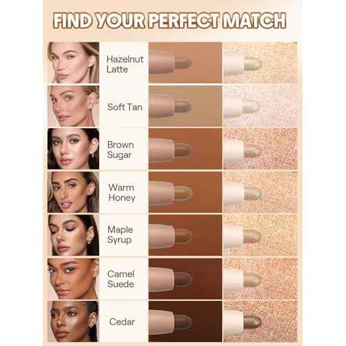 SHEGLAM 2-in-1 Contour & Highlight Stick Cream Waterproof Contour Stick-Soft Tan