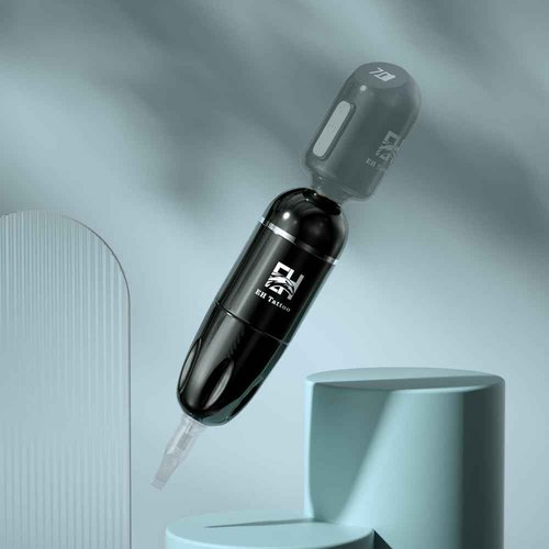 EH Tattoo Rotary Tattoo Pen Machine Cordless Short Tattoos Gun Only Quiet Low-vibration 3.5mm Stroke Adjustable for Pro Artists