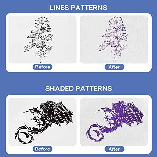 LifeBasis Tattoo Stencil Transfer Machine Professional Thermal Stencil Printer for Men and Women with 20pcs Tattoo Stencil Transfer Paper Silver