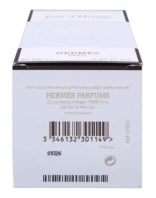 Hermes Jour D'hermes Eau de Parfum Spray for Women, Refillable, 2.87 Fluid Ounce