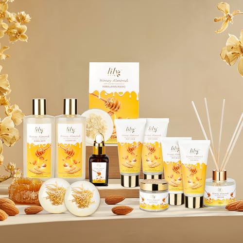 Christmas Gifts for Women & Men - 18-Piece Luxury Bath and Body Gift Basket Set for Women Gifts Spa Gift Set for Mom Gifts | Bath Sets for Mothers Day, Birthday Gifts for Mom, All Occasion Present