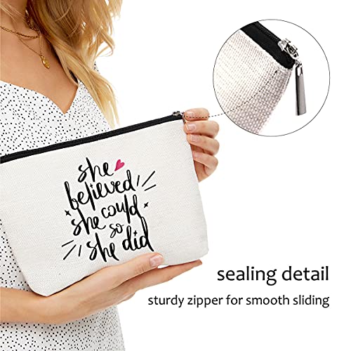 Graduation Gifts, Side by Side or Miles Apart Friends Gifts - Friend Long Distance Friendship Gifts for Women Toiletry bag - Birthday, Christmas Wine Gifts for BFF, Bestie, Girlfriends - Makeup Bag