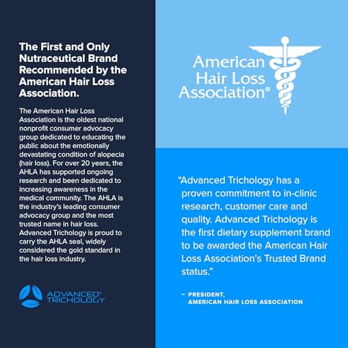 Advanced Trichology FoliGROWTH¢â Hair Growth Supplement for Thicker Fuller Hair | Approved* by the American Hair Loss Association | Revitalize Thinning Hair - 90 Count (Pack of 1)