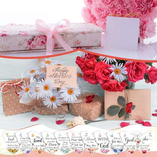 Lothee 80 Pcs Christian Gifts Bulk for Women School Teacher Nail File Christmas Church Bible Verse Emery Board Inspirational Double Sided Religious Manicure Tool for Wedding Birthday Party(Butterfly)