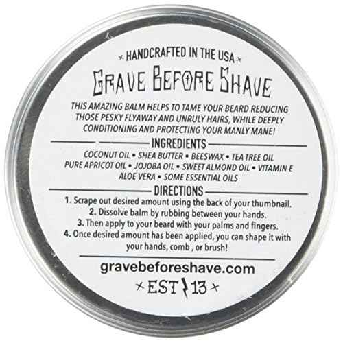 Grave Before Shave¢â Cigar Blend Beard Balm (Cigar/Vanilla scent) (2 oz.)