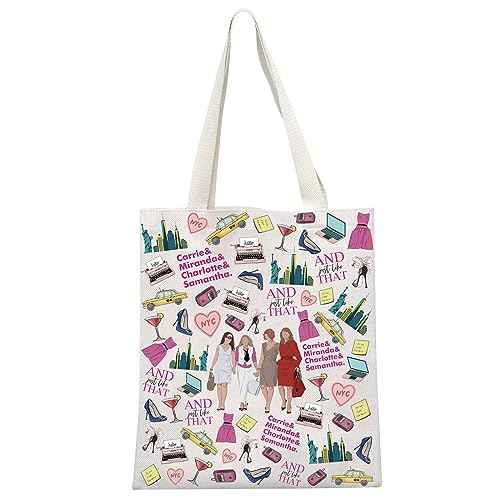 GJTIM Romantic Comedies TV Series Fans Gift Carrie Miranda Charlotte & Samantha Zipper Travel Pouch For Movie Lovers