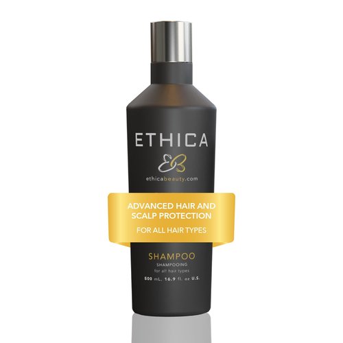 Ethica Beauty Sulfate-Free Salon-Grade Anti-Aging Moisturizing Shampoo, Hypoallergenic Scalp & Hair Growth Formula, For All Hair Types - Paraben Free, Gluten Free, Fragrance Free, 16.9 oz
