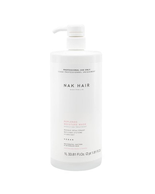 NAK Replends Moisture Mask 1L - Designed to rehydrate, soften and detangle hair