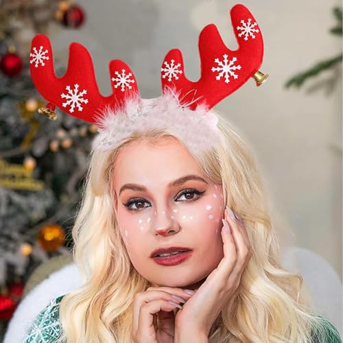 1 PCS Christmas Reindeer Antlers Headband Christmas Reindeer Ears Headband