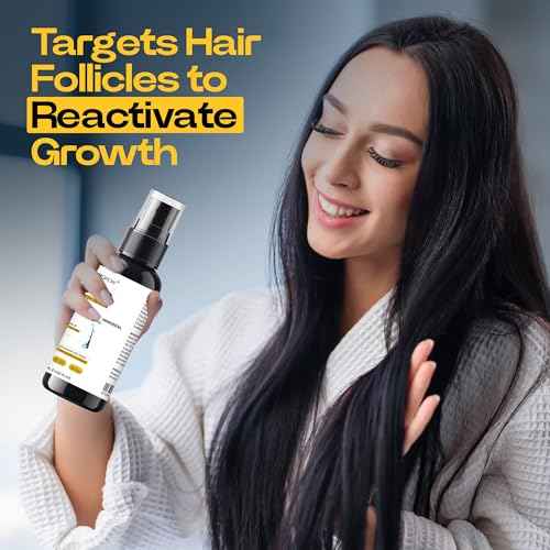 5% Minioxidil Hair Growth Serum for Men with Biotin Regrowth Hair Treatment For Thickens Hair Promotes Hair Density Help to Stop Thinning loss Hair stimulates Hair Growth