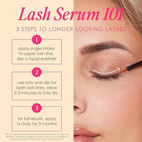 Grande Cosmetics GrandeLASH-MD Lash Enhancing Serum - Peptide & Vitamin Infused Formula for Longer, Thicker, Fuller Looking Lashes - Ophthalmologist Tested, Cruelty-Free