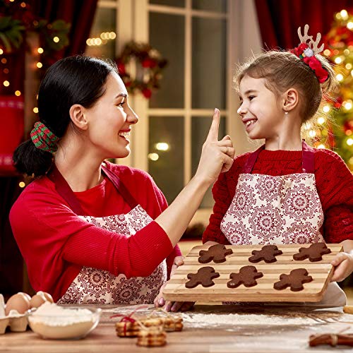 9 Pieces Christmas Hair Scrunchies Bulk Elk Santa Claus Elastic Hair Bands Xmas Hair Ties Glittery Ponytail Holders Women Hair Accessories