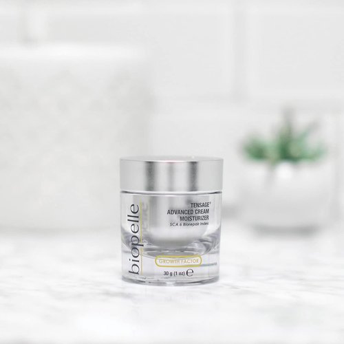 Biopelle Tensage Growth Factor Advanced Moisturizer Face Cream with SCA 6 Biorepair Index, Snail Mucin Moisturizer with Hyaluronic Acid, Antioxidants, and Vitamin C and E, 1 Oz