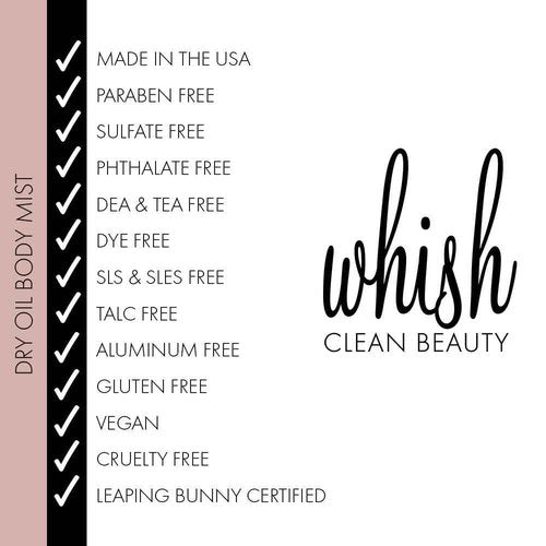 Whish Dry Oil Body Mist with Bakuchiol, 4oz