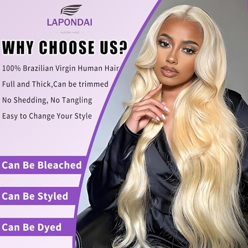 12A Grade Body Wave Blonde Bundles Human Hair 613 Bundles Human Hair 100% Unprocessed Brazilian Virgin Raw Hair Quick Weave 3 Bundle Deals Hair Extensions 12 14 16 Inch