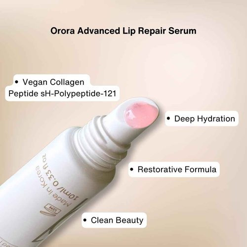 Advanced Lip Repair Serum – Vegan Collagen Peptide & Hydration – Smooths, Softens & Enhances Lip Texture – 0.5 fl oz by Saranghae