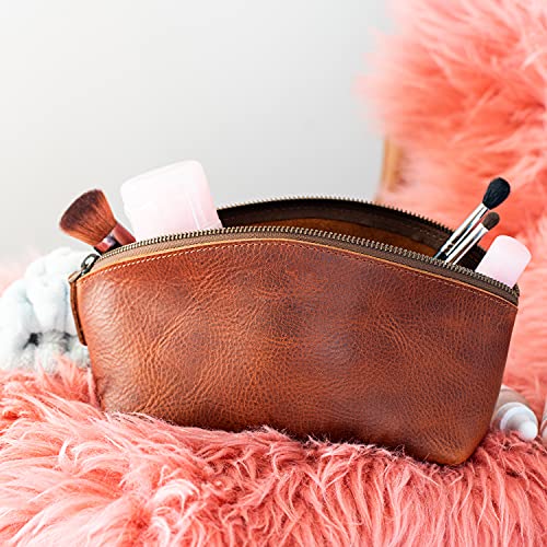 Londo Genuine Leather Versatile Gondola Style Handbag - Cosmetic, Toiletry, Makeup, Shaving Organizer Bag - Dopp Kits - Unisex