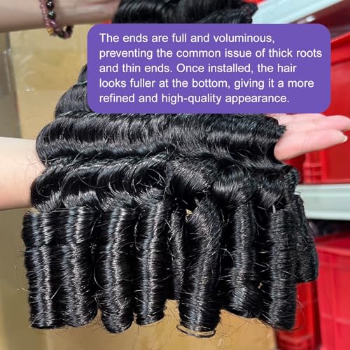 Lemoda 26Inch 1PC/lot Burmese Loose Deep Wave Curly Virgin Human Hair Bundles Spriral Curly Ends Top Quanlity Unprocessed Raw Human Hair Extensions