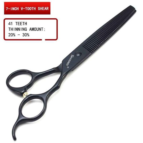 SHARONDS 7 Inch Stainless Steel Professional Barber Scissors Hair Thinning Scissors Hairdresser or Home Hairdresser Variant/Hybrid Scissors (7 inch-3pc)