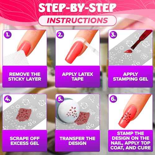 12 Pcs Nail Stamping Plate for Holidays - Nail Stamper Kit with 12 Different Themes, Beautiful Flower Stamp for Nails Art Design - Stylish Stamping Plates Set to Design Unique Nails