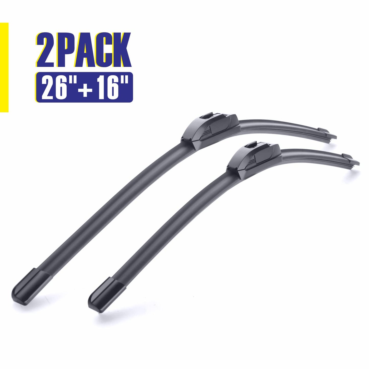 5 PLUS Replacement For TOYOTA RAV4 2024-2013,Corolla 2018-2009 Venza 2024-2021 Wiper Blades 26" + 16" Premium All-Season Windshield Wiper Blades for Original Equipment Replacement (Set of 2)