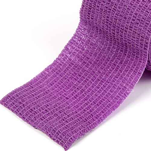 16Pcs Disposable Cohesive Tattoo Grip Cover Wrap, Self Grip Roll Elastic Bandage Handle Grip Tube