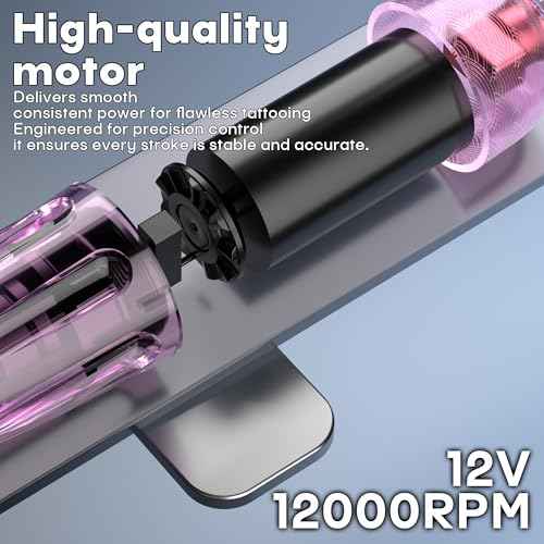 POSEIDON Tattoo Kit Tattoo Gun Kit, Tattoo Pen Kit with 2PCS 1400mAh Power Supply and 11 Tattoo Inks, Tattoo Machine Kit with 20pcs Tattoo Needles for Beginers