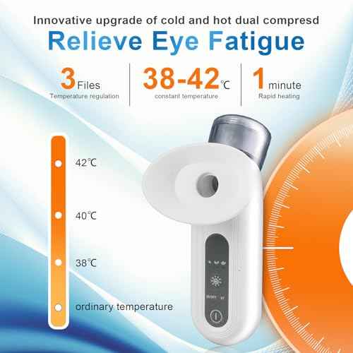 Portable Eye Steamer for Dry Eye Relief - Heated Mist Sprayer | Moisturizing Eye Treatment & Therapy | Mini Eye Care Solution for Soothing Relief