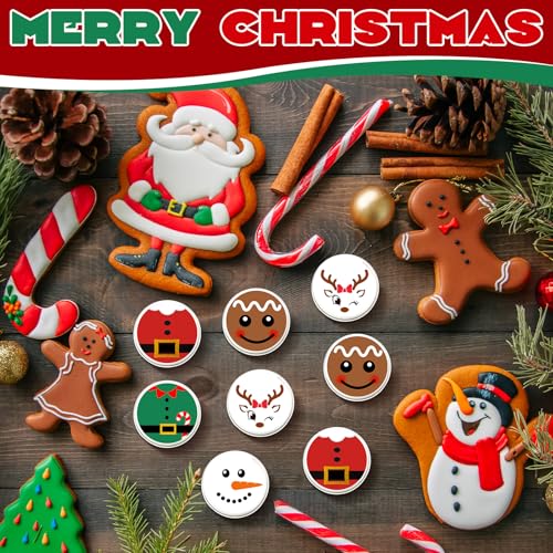 25 Pcs Christmas Peppermint Flavor Lip Balms Gifts Tins Bulk Peppermint Candy Flavor Lip Balms Elf Christmas Party Gifts Favors Stocking Stuffers Bulk for Coworkers Staff Employee(Casual Style)