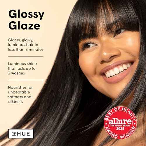 dpHUE Glossy Glaze, Sheer - 4 fl oz - In-Shower Conditioning Glaze for Luminous Shine - Paraben, SLS & SLES Sulfate Free - Leaping Bunny Certified