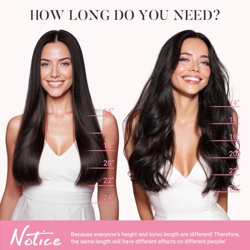 MAXITA Clip in Hair Extensions Real Human Hair, 7 pcs Chocolate Brown 18 Inch 120g, Clip ins Remy Hair Natural Straight Hair for Woman