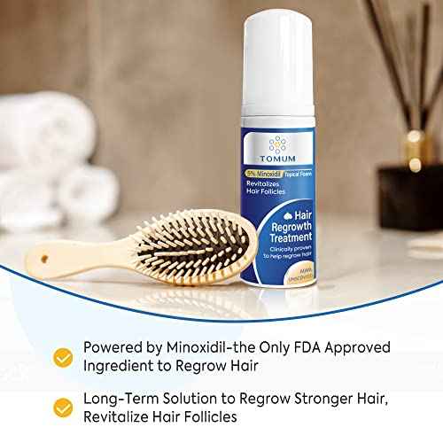 5% Minoxidil Foam for Men and Women Hair Growth, Minoxidil for Men and Women Foam, Lightweight Fast-Absorbing Non-Greasy Hair Regrowth Treatment for Thinning Hair and Balding