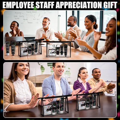 50 Pieces Employee Appreciation Gifts Bulk Lip Balm Hand Body Lotions Coworker Team Thank You Gifts for Staff Volunteer Thanksgiving Christmas Appreciation Party Favors for Women Men