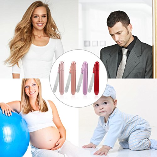 Nail File, Midenbo Glass Crystal Salon Nail Buffer with Case for Natural Nails Birthday Christmas Gift for Women and Man(Red)