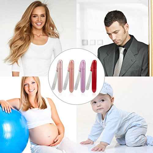 Nail File, Midenbo Glass Crystal Diamond Salon Best Beauty Nail Buffer with Case for Natural and Acrylic Nails Top Birthday Christmas Gift for Women and Man(Champagne Gold)