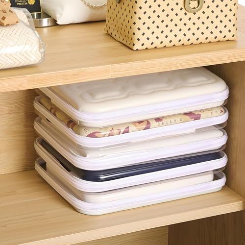 12 Pack Clear Hard Zipper Cases Transparent Hard Plastic Zipper Pouches Durable PVC Makeup Bags Cosmetic Snack Storage Organizer, Travel & Home Essentials