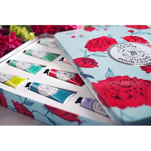 La Chatelaine Deluxe Hand Cream Gift Set Tin | Mothers Day Gift Ideas | Mom Gifts | Oprah's Favorite Things | 20% Organic Shea Butter Formula | Made in France | Natural and Organic Lotion (12 x 1 oz)