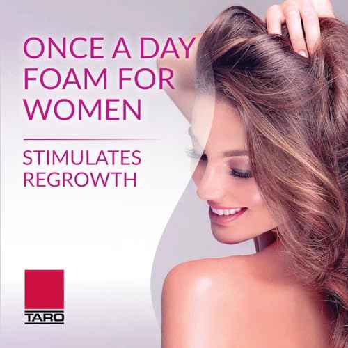 Minoxidil Topical Aerosol Foam, 5%, Hair Regrowth Treatment for Women, 2.11 oz Reactivates Hair Follicles to Stimulate Hair Regrowth - 6 Months Supply