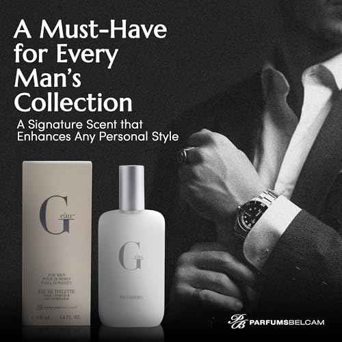 PB ParfumsBelcam G e?u Eau de Toilette Perfume Spray for Men - 3.4 Fl Oz Affordable Long Lasting Cologne, Modern Masculine Scent with Woody Citrus Fragrance Made with Premium Oils for All Day Use
