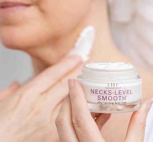 FarmHouse Fresh Neck Cream, Hyaluronic Acid, Moisturizer. Hydrating Neck Cream, Necks-Level Smooth Ultra-Smoothing Triple Effect Neck Cream