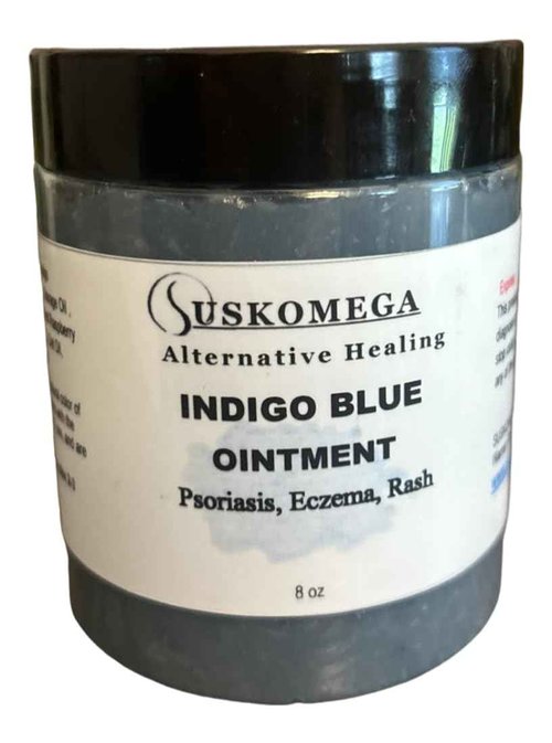 Indigo Blue Ointment 8oz, Psoriasis, Eczema, Diaper Rash, Suskomega