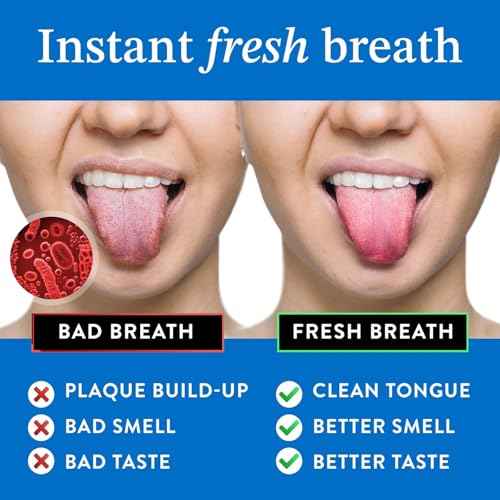 Mouthology Tongue Scraper for Adults (2 Pack), Reduce Bad Breath, Metal Tongue Scraper, Tongue Cleaner, Tongue Scraper, Stainless Steel Tongue Scraper, Tongue Cleaner for Adults, Tongue Scrubber