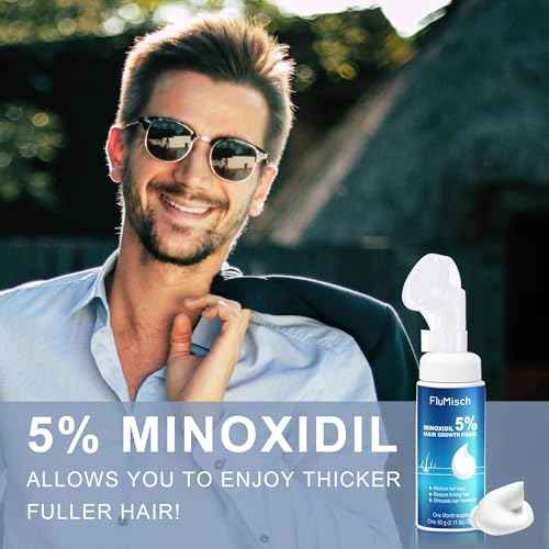 5% Minoxidil Foam for Men, 5% Biotin and 5% Minoxidil Use for Hair Growth, Slows Hair Loss and Promotes Hair Regrowth, 1 Month Supply