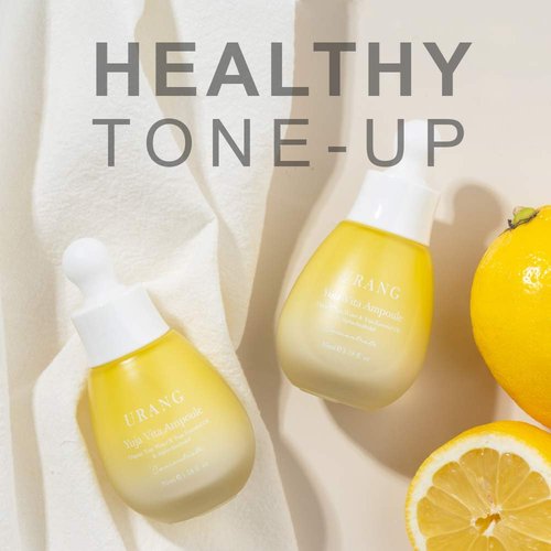 URANG Yuja Vita Ampoule | Organic Certified | Contains Organic Yuja Water, Yuja Essential Oil, & Alpha-Bisabolol | Supports Tone Up & Blemish Minimizing Treatment | 1.18 Fl oz