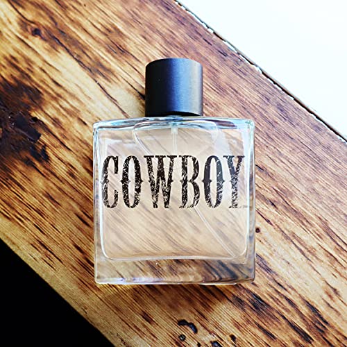 Cowboy Cologne for Men by Tru Western, 3.4 fl oz, Rugged Woodsy Fragrance, Fresh Moss, Juniper, Sage, Mahogany Woods, Long Lasting, Woody, Spicy, Earthy Masculine Scent