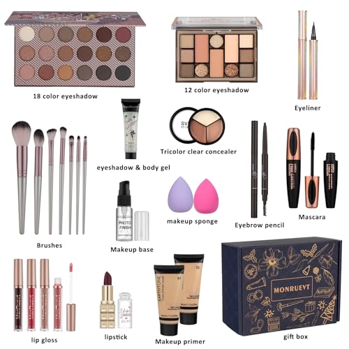 Makeup Kits for Teens Makeup Kit for Women Teenager Full Kit Makeup Set Gift for Teen Girls Eyeshadow Palette Foundation Concealer Makeup Set for Girls