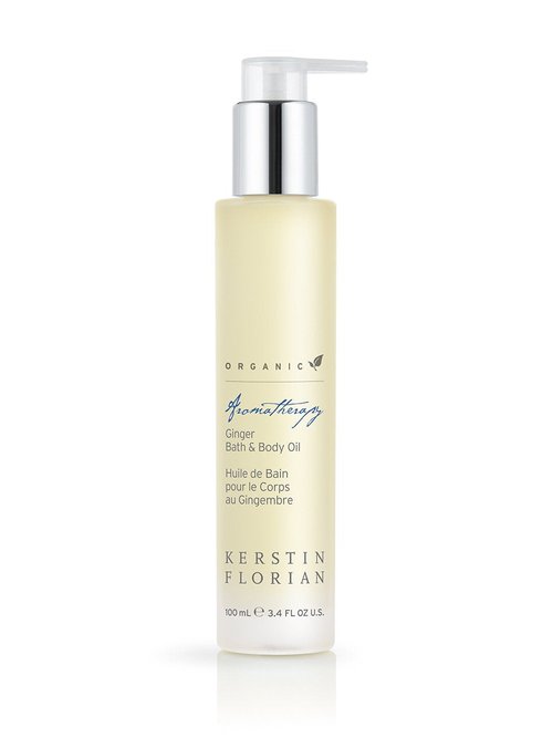 Kerstin Florian Organic Ginger Bath & Body Oil | Nutrient Rich Moisturizer with Coconut and Jojoba Oil (3.4 fl oz)