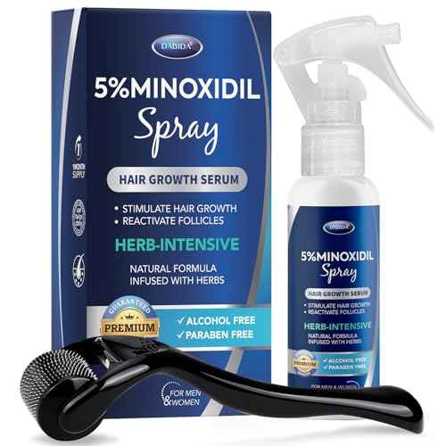 5% Minoxidil Hair Regrowth Spray : Minoxidil for Women Hair Growth Treatment Kit, Minoxidil 5 percent for Men Beard Growth Kit - 60ml